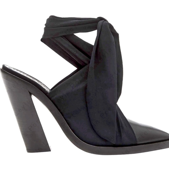 Authentic Burberry Scarf Tie Leather Point-toe Mules***Size: EU 39.5***NIB - Picture 3 of 14